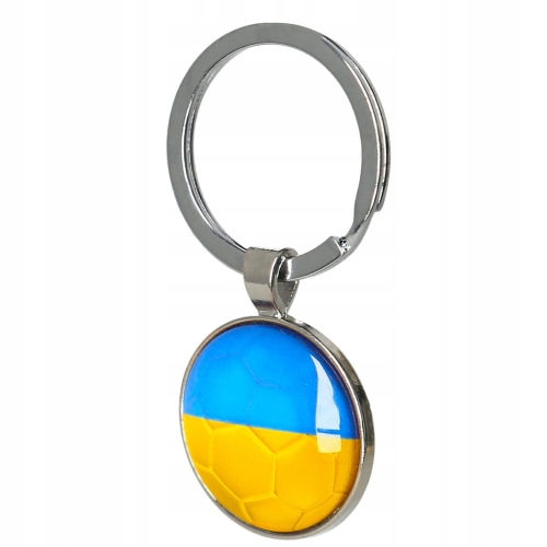 Breloczek do kluczy dla kibica Ukraina flaga drużyna zawieszka narodowa