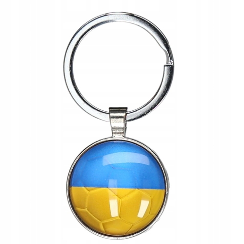 Breloczek do kluczy dla kibica Ukraina flaga drużyna zawieszka narodowa