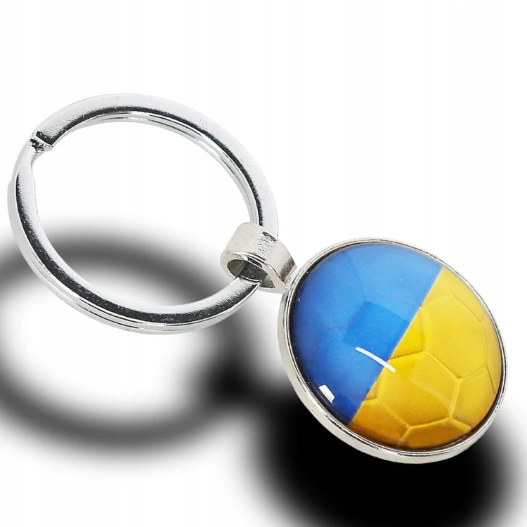Breloczek do kluczy dla kibica Ukraina flaga drużyna zawieszka narodowa