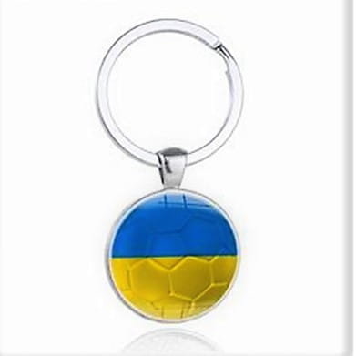 Breloczek do kluczy dla kibica Ukraina flaga drużyna zawieszka narodowa